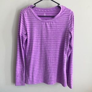 Gap Fit Breathe Long Sleeve Top // Purple // Size M